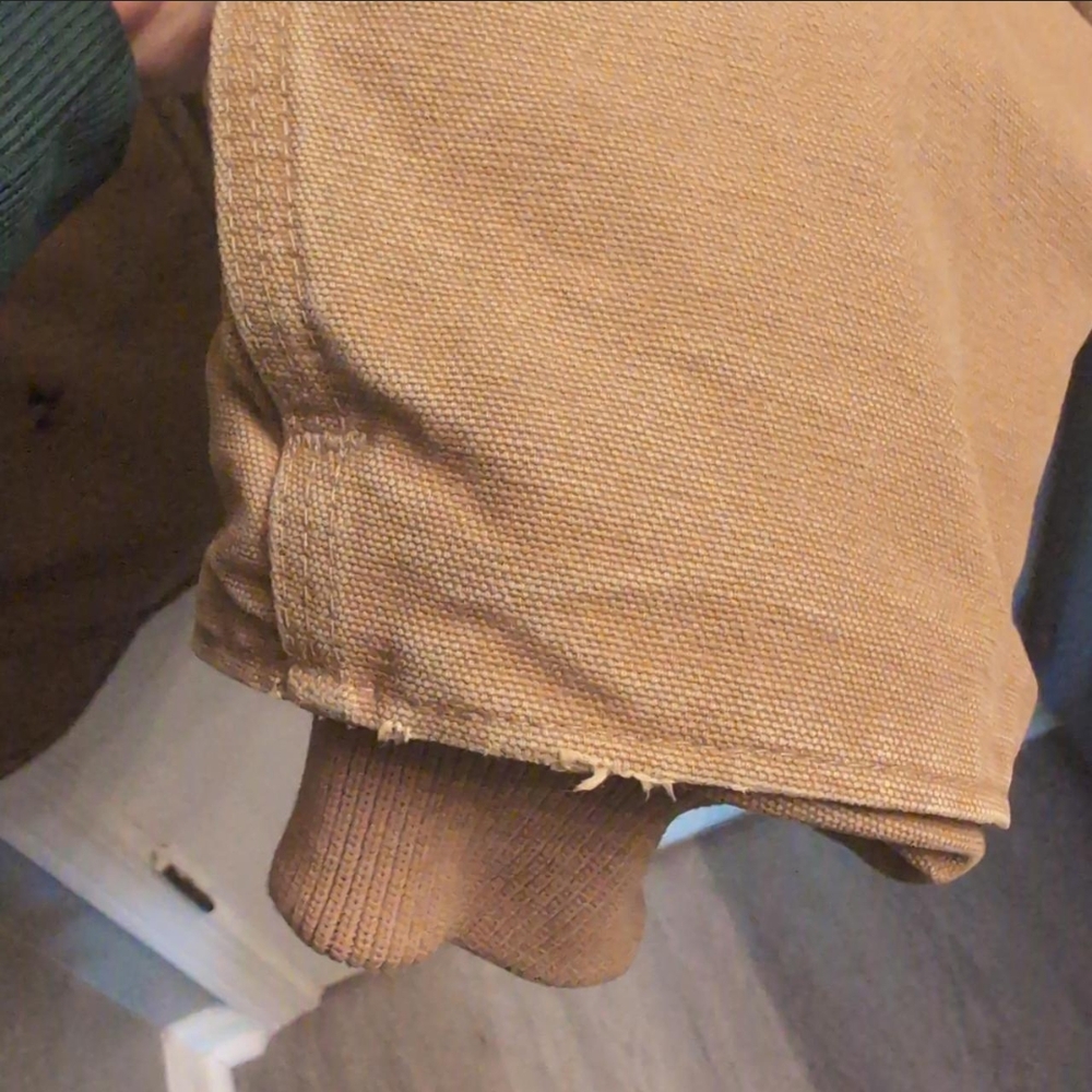 Carhartt Jacket Men's XXL Sherpa Lined Muskegon Jacket Tan/Brown Canvas - Picture 5 of 8